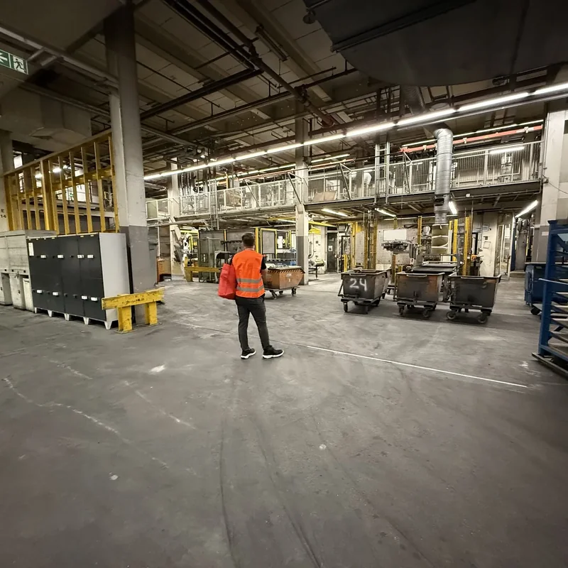 Flyability ELIOS 33 Drohne in industrieller produktion